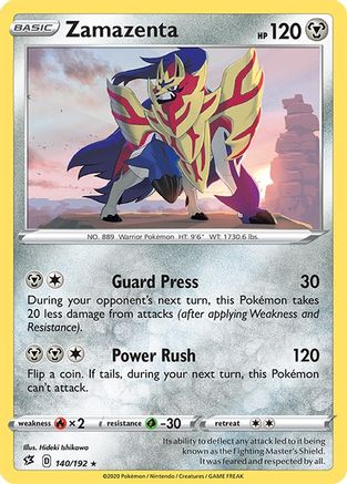 Zamazenta 140/192 SWSH02 Rebel Clash - Rare