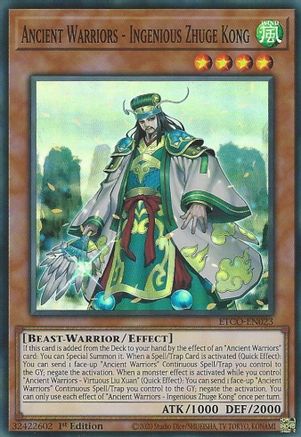 Ancient Warriors - Ingenious Zhuge Kong (ETCO-EN023) - Eternity Code 1st Edition