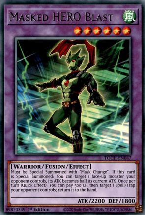 Masked HERO Blast (TOCH-EN047) - Toon Chaos 1st Edition