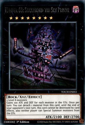Number 68: Sanaphond the Sky Prison (TOCH-EN051) - Toon Chaos 1st Edition