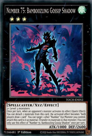Number 75: Bamboozling Gossip Shadow (TOCH-EN052) - Toon Chaos 1st Edition