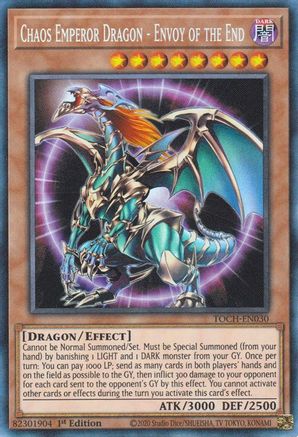 Chaos Emperor Dragon - Envoy of the End (CR) (TOCH-EN030) - Toon Chaos 1st Edition