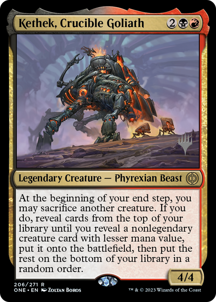Kethek, Crucible Goliath (PPONE-206P) - Phyrexia: All Will Be One Promos Foil