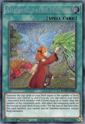 Adamancipator Friends (ROTD-EN061) - Rise of the Duelist 1st Edition