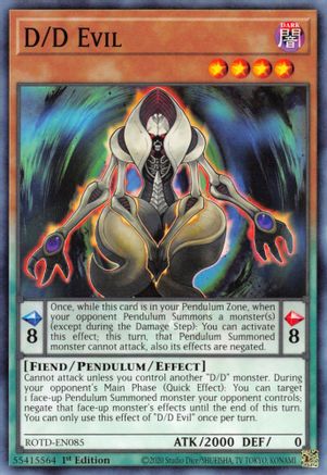 D/D Evil (ROTD-EN085) - Rise of the Duelist 1st Edition