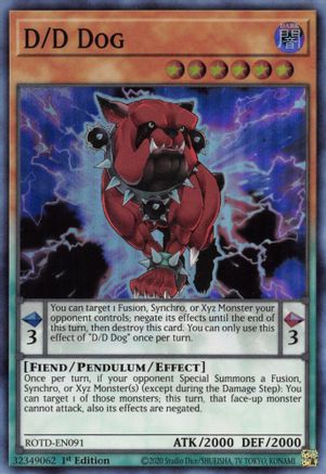 D/D Dog (ROTD-EN091) - Rise of the Duelist 1st Edition
