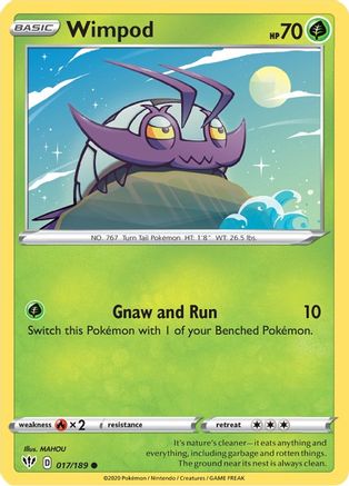 Wimpod 017/189 SWSH03 Darkness Ablaze - Common