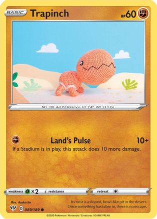 Trapinch 089/189 SWSH03 Darkness Ablaze - Common