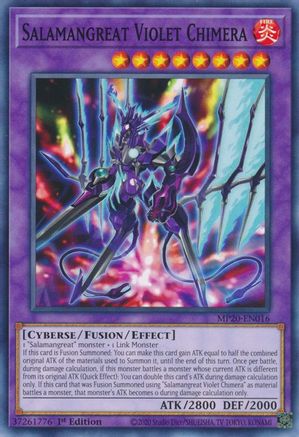 Salamangreat Violet Chimera (MP20-EN016) - 2020 Tin of Lost Memories 1st Edition