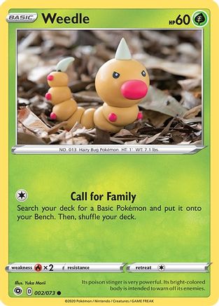 Weedle 002/73 Champions Path - Common