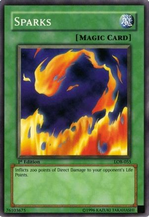 Sparks (LOB-055) - The Legend of Blue Eyes White Dragon Unlimited