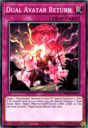 Dual Avatar Return (PHRA-EN073) - Phantom Rage 1st Edition