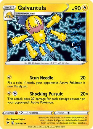 Galvantula 056/185 - Reverse Holofoil SWSH04 Vivid Voltage - Uncommon