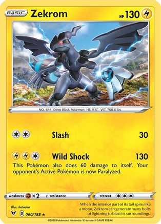 Zekrom 060/185 - Holofoil SWSH04 Vivid Voltage - Holo Rare