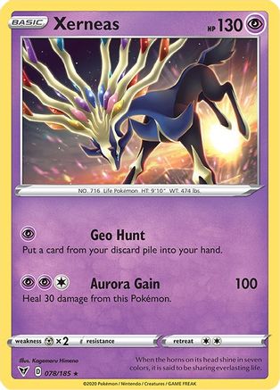 Xerneas 078/185 - Holofoil SWSH04 Vivid Voltage - Holo Rare
