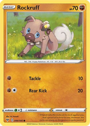 Rockruff 094/185 SWSH04 Vivid Voltage - Common