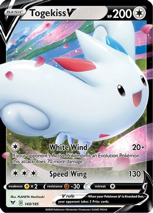 Togekiss V 140/185 - Holofoil SWSH04 Vivid Voltage - Ultra Rare