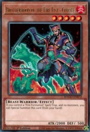 Brotherhood of the Fire Fist - Coyote (MAGO-EN072) - Maximum Gold 1st Edition