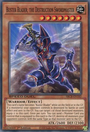 Buster Blader, the Destruction Swordmaster (SBCB-EN182) - Speed Duel: Battle City Box 1st Edition