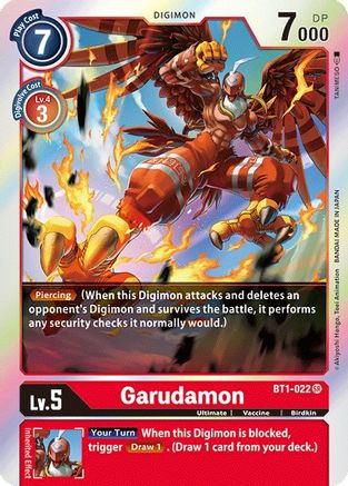 Garudamon - BT1-022 (BT1-022) - Release Special Booster 1.0 Foil