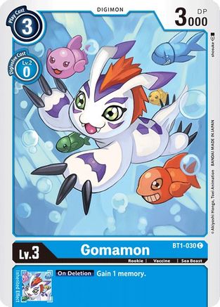 Gomamon - BT1-030 (BT1-030) - Release Special Booster 1.0