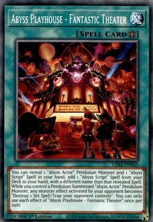 Abyss Playhouse - Fantastic Theater (LDS2-EN063) - Legendary Duelists: Season 2 1st Edition