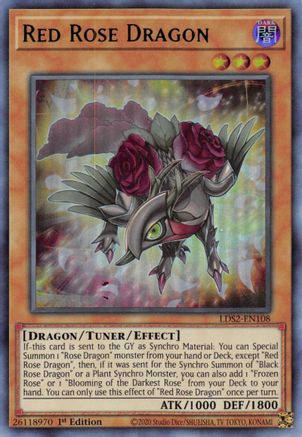 Red Rose Dragon (Green) (LDS2-EN108) - Legendary Duelists: Season 2 1st Edition