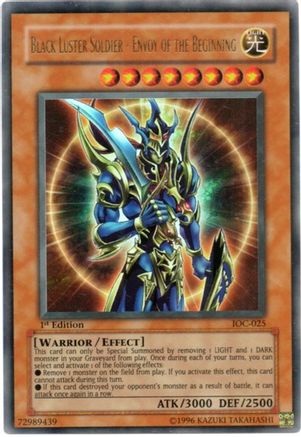 Black Luster Soldier - Envoy of the Beginning (IOC-025) - Invasion of Chaos 1st Edition