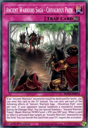 Ancient Warriors Saga - Chivalrous Path (BLVO-EN074) - Blazing Vortex 1st Edition