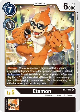 Etemon (BT3-070) - Release Special Booster 1.5