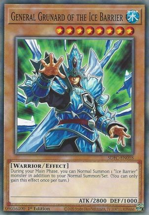 General Grunard of the Ice Barrier (SDFC-EN018) - Structure Deck: Freezing Chains 1st Edition