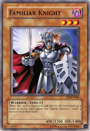 Familiar Knight (EP1-EN006) - Yu-Gi-Oh! Movie Exclusive Pack Limited