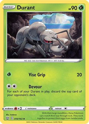 Durant 010/163 SWSH05 Battle Styles - Uncommon