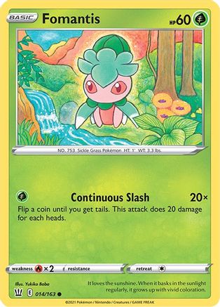 Fomantis 014/163 SWSH05 Battle Styles - Common