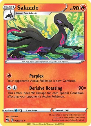 Salazzle 028/163 SWSH05 Battle Styles - Rare