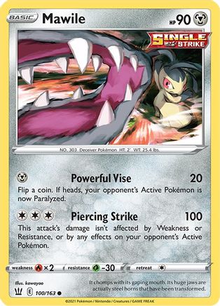 Mawile 100/163 SWSH05 Battle Styles - Common