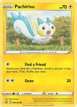 Pachirisu 049/163 - Reverse Holofoil SWSH05 Battle Styles - Common
