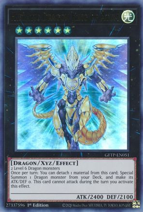 Hieratic Dragon King of Atum (GFTP-EN051) - Ghosts From the Past 1st Edition