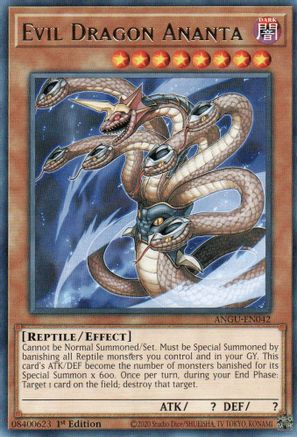 Evil Dragon Ananta (ANGU-EN042) - Ancient Guardians 1st Edition