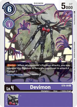 Devimon (ST6-08) - Starter Deck 06: Venomous Violet
