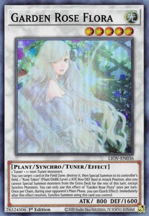 Garden Rose Flora (LIOV-EN036) - Lightning Overdrive 1st Edition