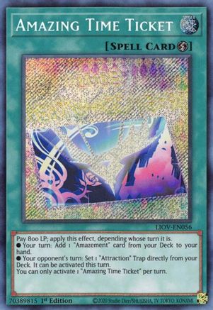 Amazing Time Ticket (LIOV-EN056) - Lightning Overdrive 1st Edition