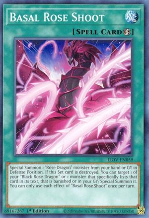 Basal Rose Shoot (LIOV-EN059) - Lightning Overdrive 1st Edition