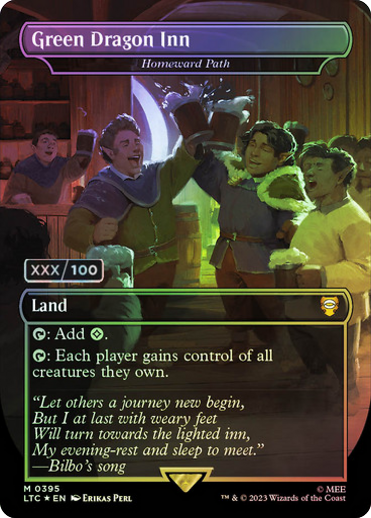 Homeward Path (LTC-395Z) - Tales of Middle-earth Commander / Green Dragon Inn (Borderless) Foil