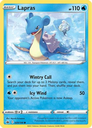 Lapras 029/198 SWSH06 Chilling Reign - Common