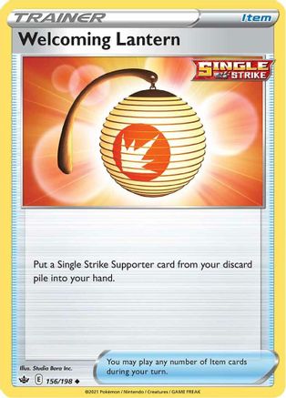 Welcoming Lantern 156/198 SWSH06 Chilling Reign - Uncommon