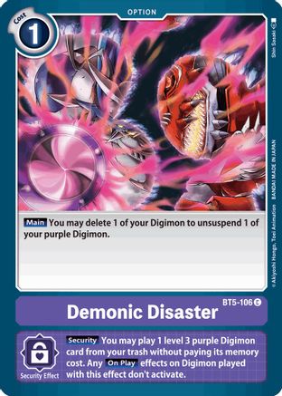 Demonic Disaster (BT5-106) - Battle of Omni
