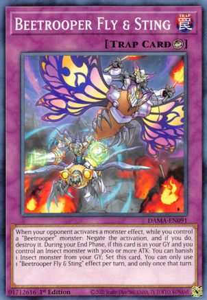 Beetrooper Fly & Sting (DAMA-EN091) - Dawn of Majesty 1st Edition