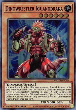 Dinowrestler Iguanodraka (DAMA-EN094) - Dawn of Majesty 1st Edition