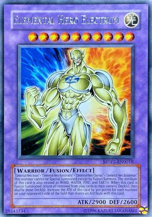 Elemental Hero Electrum (MDP2-EN001K) (MDP2-EN001K) - McDonald's Promo Series 2 Unlimited